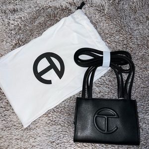 Black telfar mini bag
